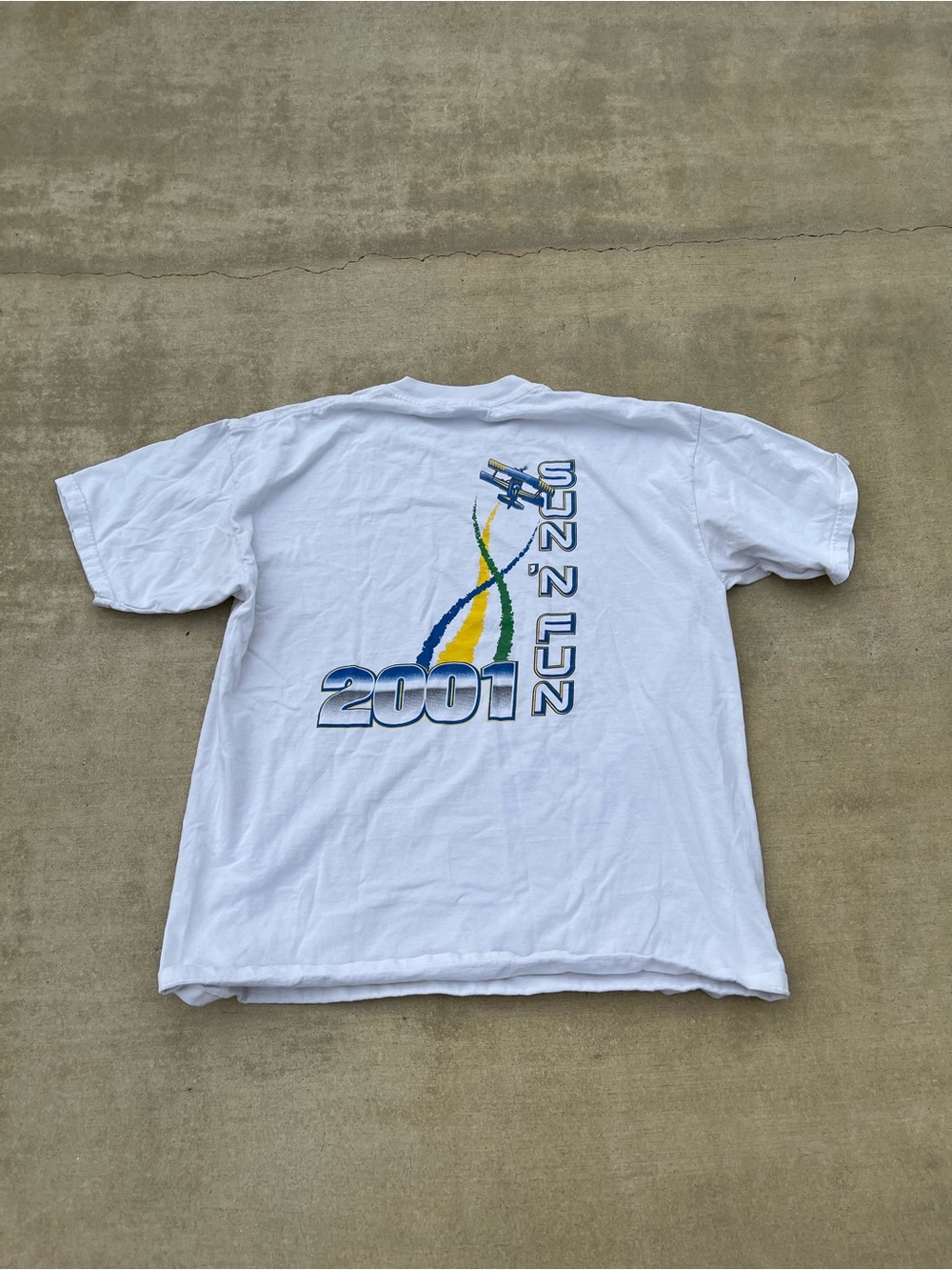 Vintage Y2K Piloting Tee 2001 size XL